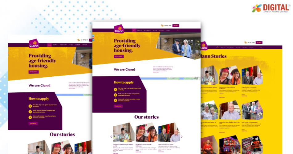 Clann Website screenshot 1