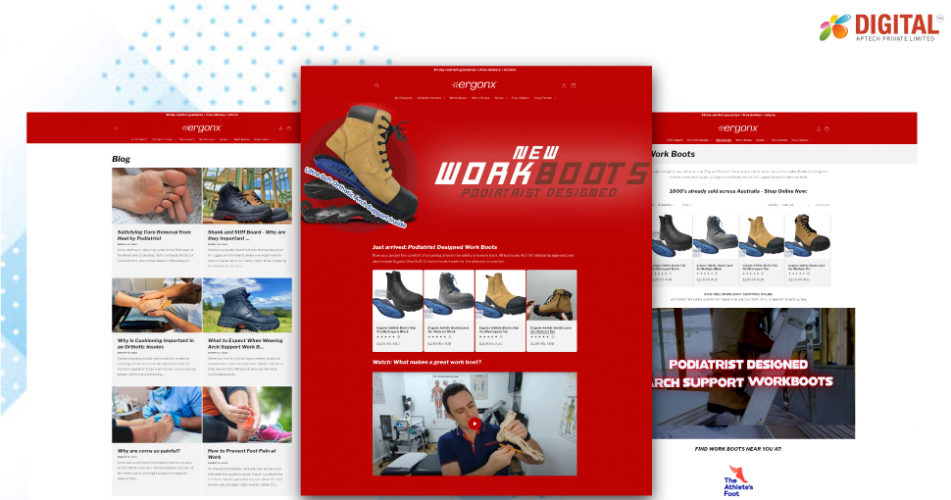 Ergonx Website screenshot 1