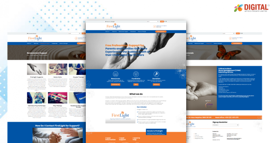 Firstlight Website screenshot 1