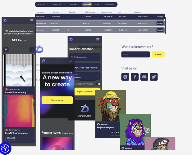 NFT Marketplace screenshot 1