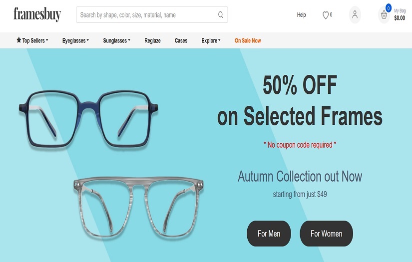 Framesbuy - Leading Prescription Glasses Retailer screenshot 1