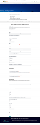 RosettaCon Convention Website screenshot 1