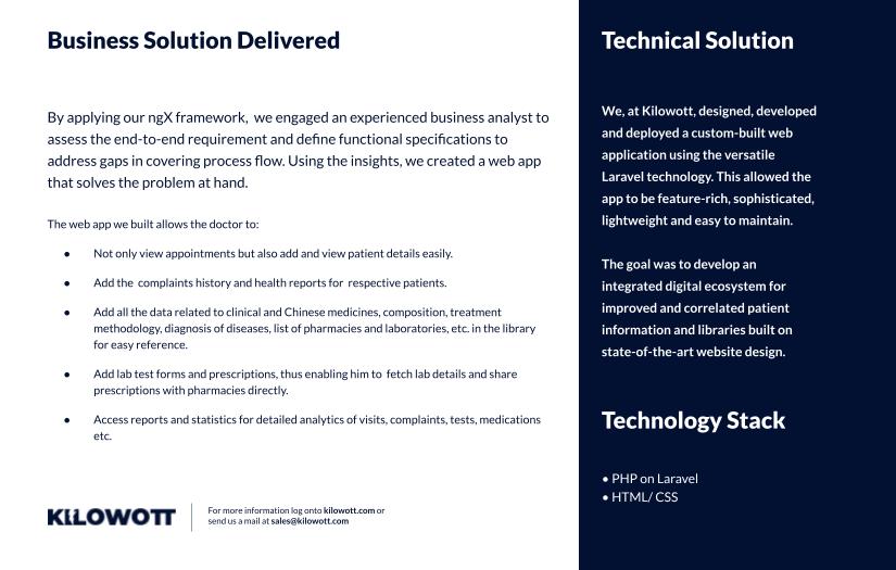 Platform for a Physician to provide Digi-Medical Solutions screenshot 4