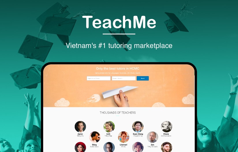 Web app - Tutors directory screenshot 1
