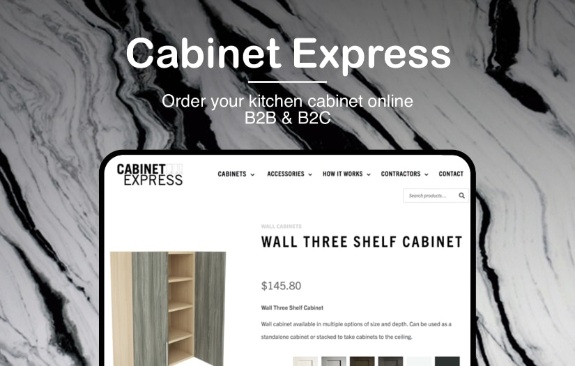 Ecommerce (Magento) - Kitchen cabinets screenshot 1