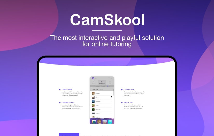 Ecommerce - Entertaining app for online tutors screenshot 1