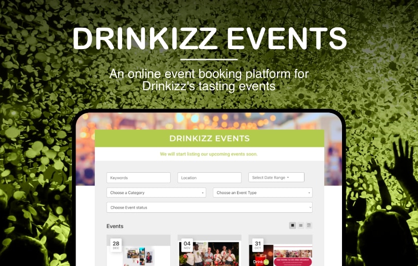 Events manager - Organic energy drink screenshot 1