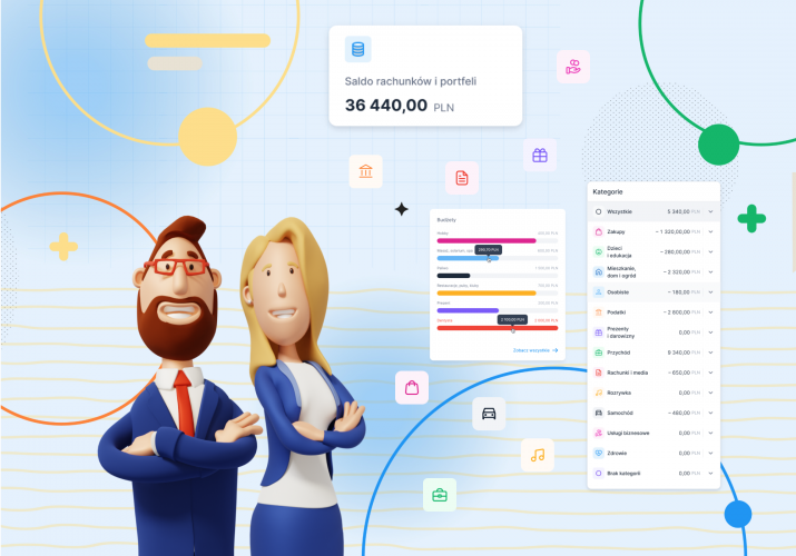 Kontomierz - web app for personal finance management screenshot 1