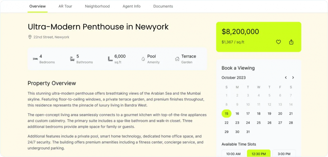 Havenly: AI-Powered Luxury Real Estate Platform for Premium Property Buying screenshot 1