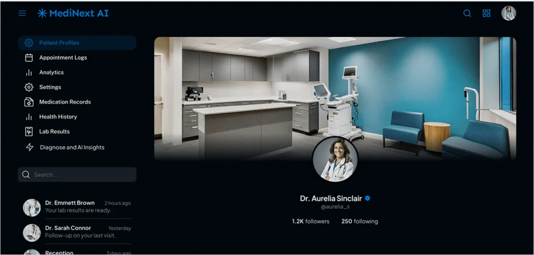 MediNext AI: Intelligent Healthcare Platform for Patient Management & Diagnostics screenshot 3