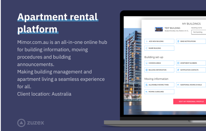 Apartment rental platform screenshot 1