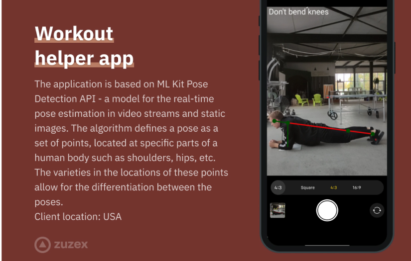 Workout helper application screenshot 1