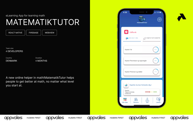 MatematikTutor - eLearning App for learning Math screenshot 1