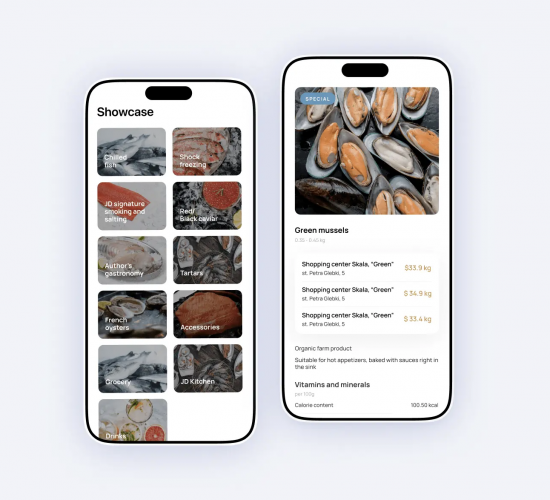 John Dory. Multifunctional loyalty programme app for a large seafood retailer screenshot 1