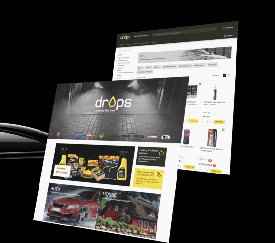 Online store of auto chemical goods screenshot 1