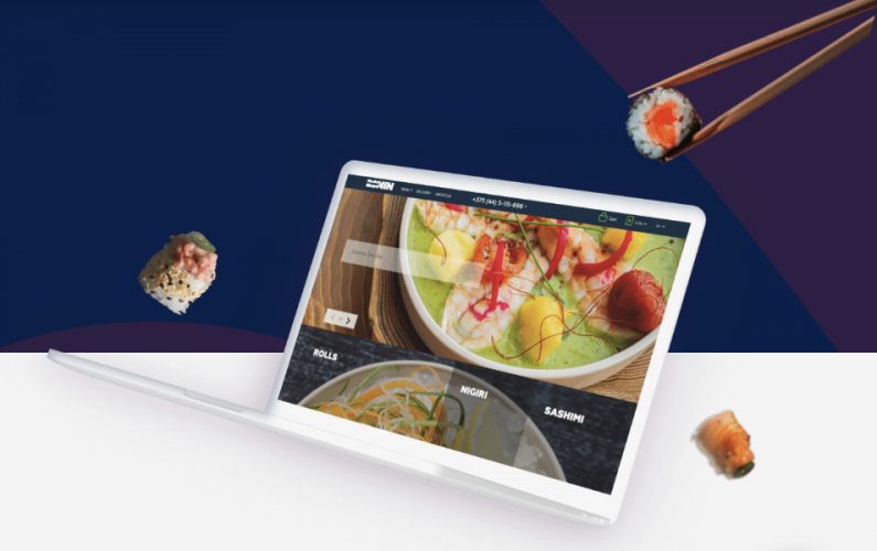Service for online ordering dishes from a premium Japanese restaurant screenshot 1