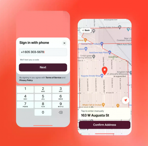 Sizl. Dark kitchen mobile app screenshot 3