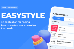 An application for finding beauty masters and organizing their work