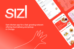 Sizl. Dark kitchen mobile app