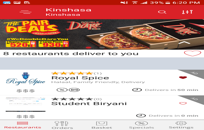 Congo Eats screenshot 2