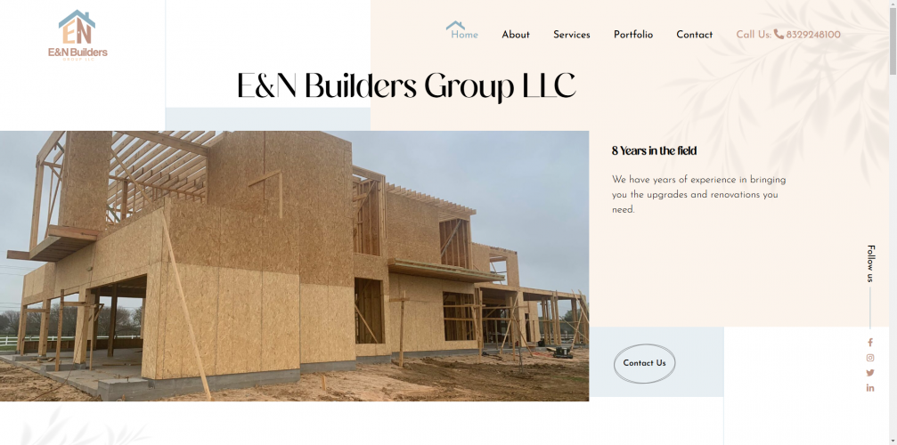 Design to Wordpress for E&N Builders Group LLC screenshot 1