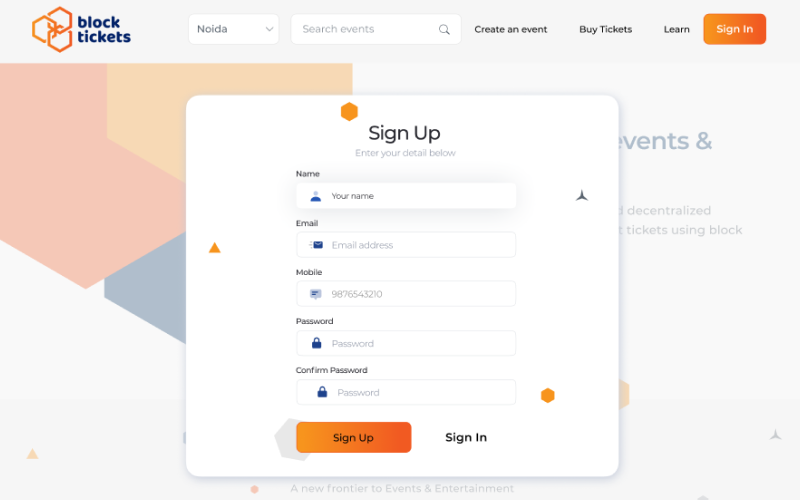 BlockTickets screenshot 1
