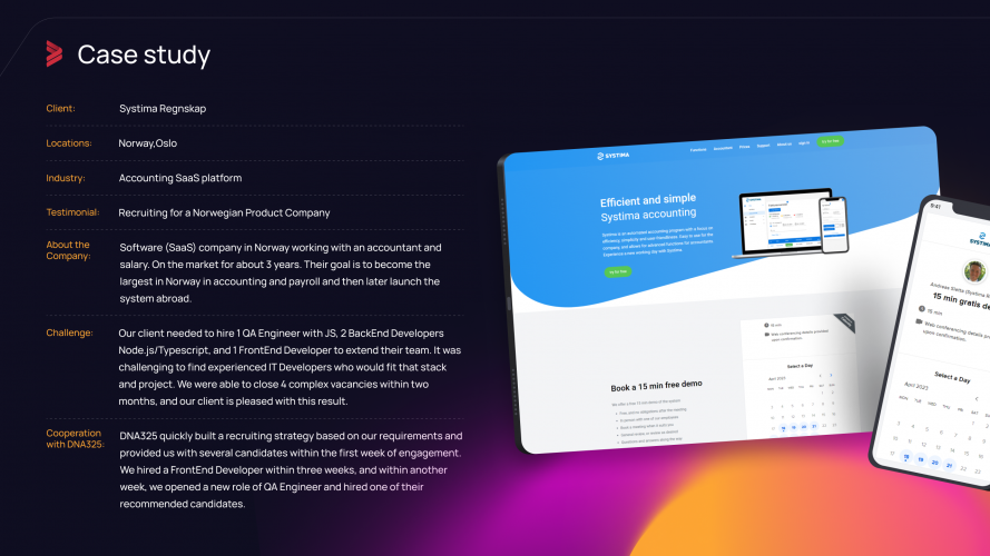 Systima Regnskap screenshot 1