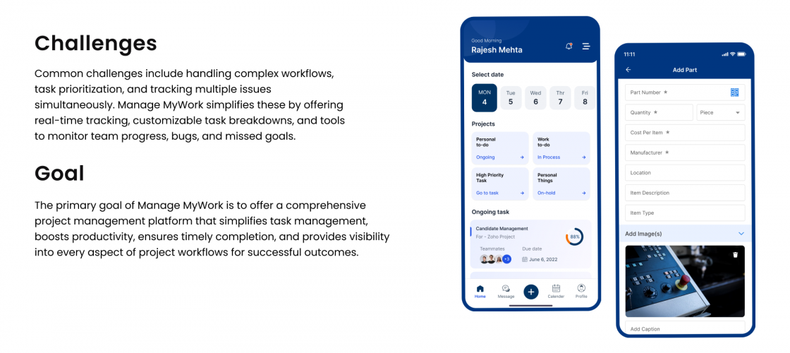 Manage MyWork : Task and Work Management Solution screenshot 2