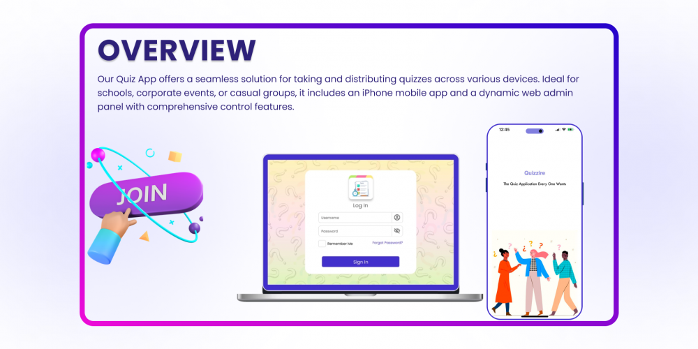 Quizzire - Quiz Application screenshot 1