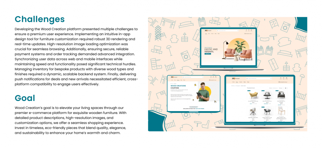 Wood Creation : E-Commerce App & Inventory Management screenshot 2