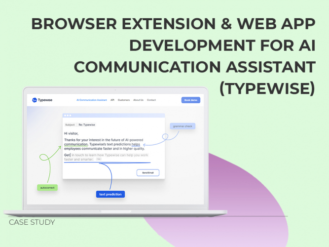 Browser Extension & web app development for AI communication assistant ( Typewise) screenshot 1