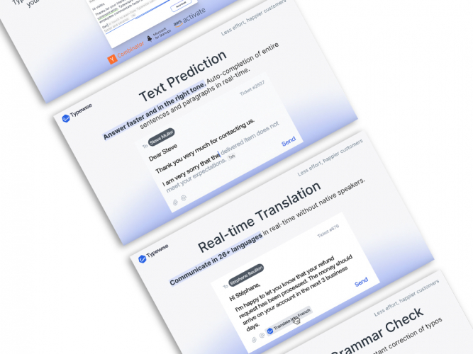 Browser Extension & web app development for AI communication assistant ( Typewise) screenshot 2