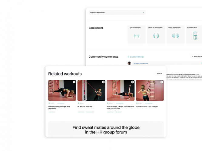 All-in-One Fitness App with Video, Subscriptions & Social Engagement screenshot 2