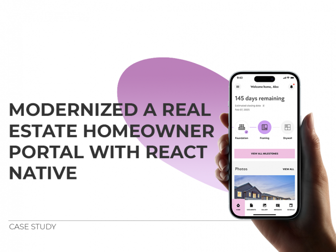 Modernized a Real Estate Homeowner Portal with React Native screenshot 2