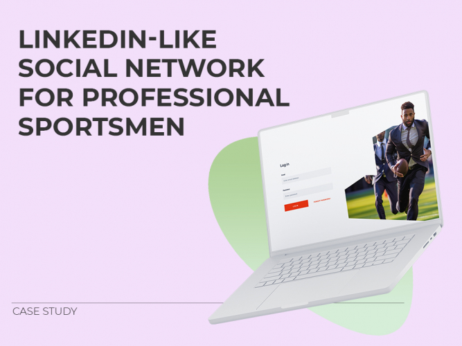 LinkedIn-like Social Network for Professional Sportsmen screenshot 2