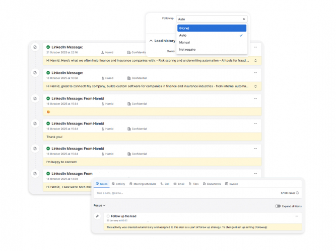 AI Assistants for Automating Follow-Ups Workflow screenshot 1