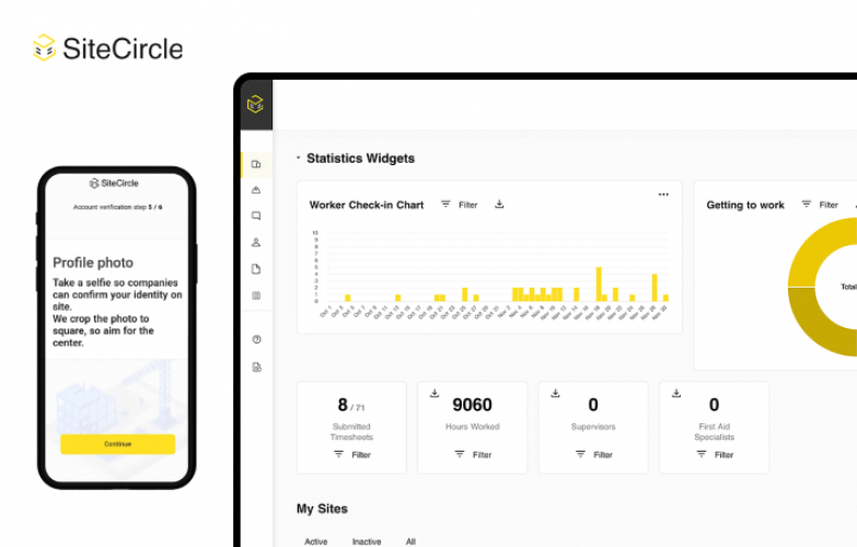 Web and Mobile Solutions For HR Management on Construction Sites screenshot 1