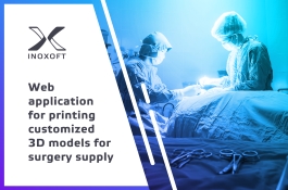 Web application for printing customized 3D models for surgery supply