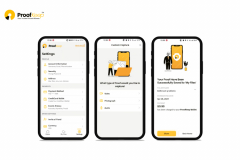 Web-based mobile app for capturing and storing unaltered proofs