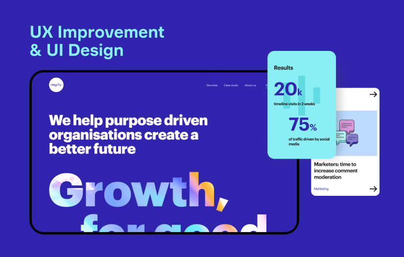 Corporate website for a digital marketing agency  screenshot 1