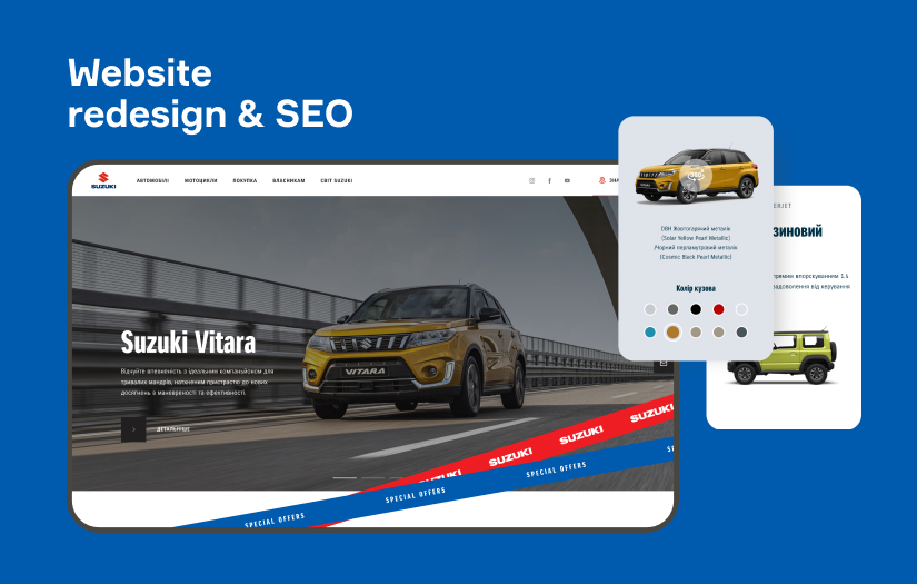 Website redesign & SEO for car importer screenshot 1