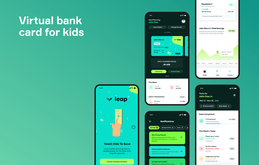 Mobile app teaching kids saving money screenshot 1