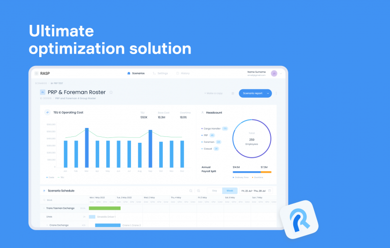 UX/UI design for business optimization app screenshot 1