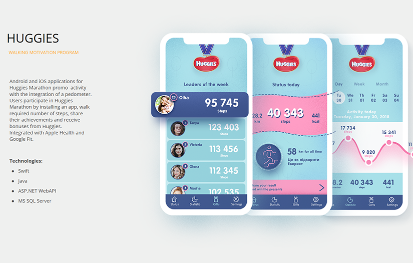 Huggies screenshot 1