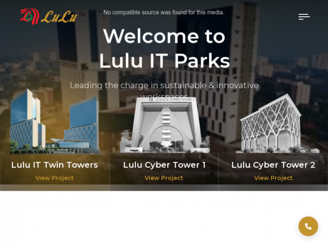 Lulu TechPark — Website Design & Development for Sustainable Innovation Hub screenshot 1