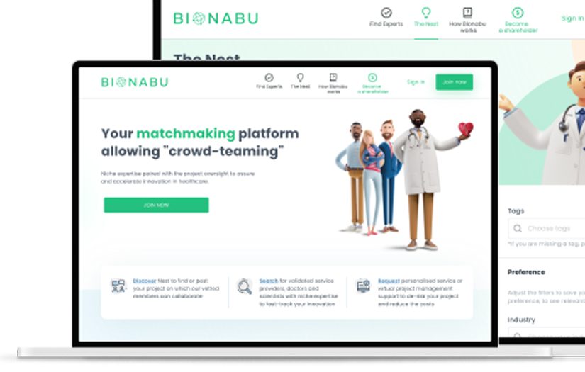 Health & life sciences collaboration platform screenshot 1
