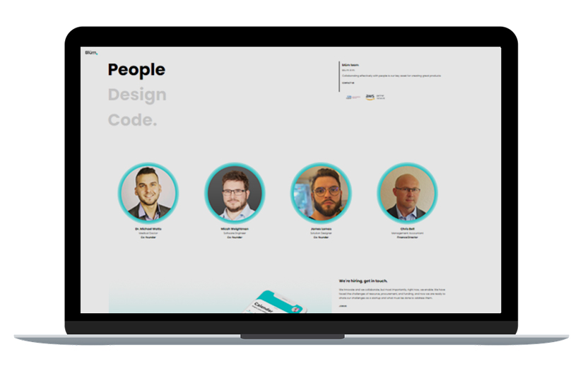 Web platform for the UK's healthcare solution provider screenshot 1