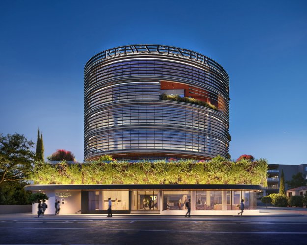 3D Architectural Visualization of a Business Center screenshot 1