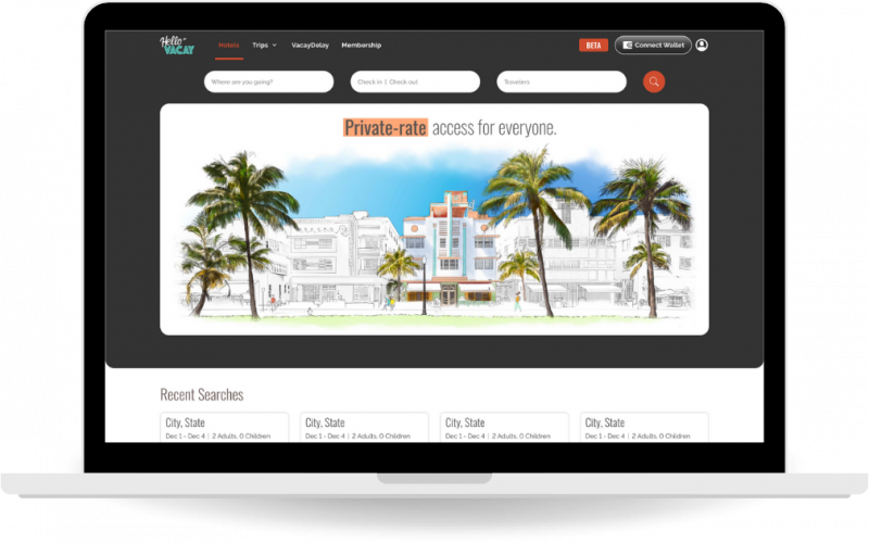 HelloVacay – Hotel Booking App with NFT Integration screenshot 2
