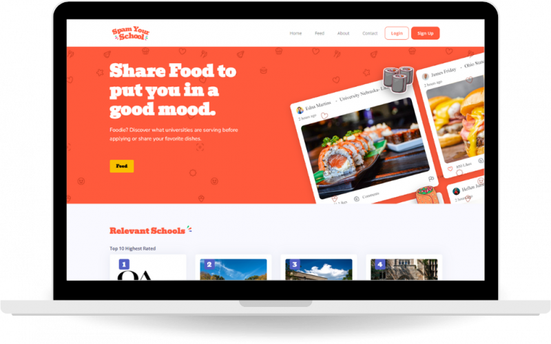 Spam Your School – Social Food Discovery Platform for Students screenshot 2